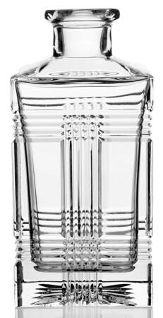 Glen Plaid Square Decanter No Stopper