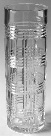 Glen Plaid 12" Straight Vase