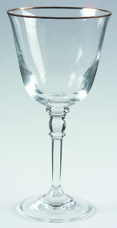 Landon Gold Water Goblet by Ralph Lauren Crystal