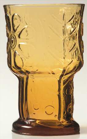 Country Garden Amber by Libbey Glass Company