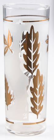 Golden Foliage Tom Collins Glass