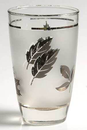 Silver Leaf 8 Oz Flat Tumbler