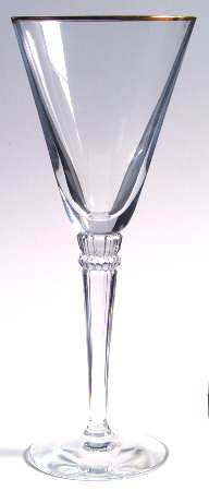 Hancock Gold Wine Glass by Lenox