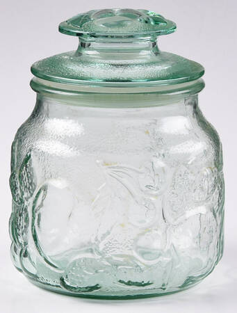 Orchard Fruit Green Small Canister & Lid