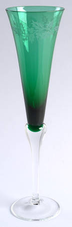Holiday Gems Emerald Fluted Champagne
