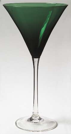 Holiday Gems Emerald Martini Glass