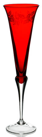 Holiday Gems Ruby Fluted Champagne