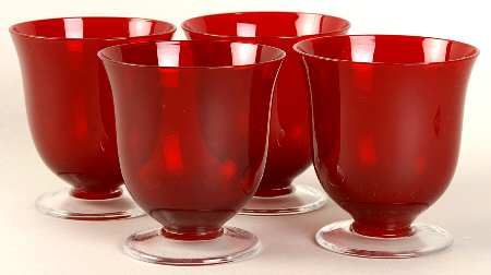 Holiday Gems Ruby Double Old Fashioned - Set of 4