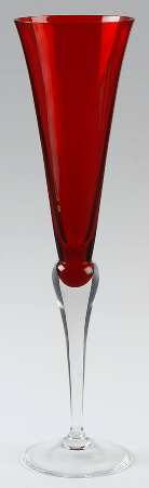 Holiday Gems Ruby Toasting Fluted Champagne