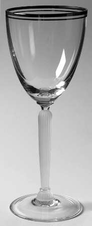 Federal Platinum Wine Glass