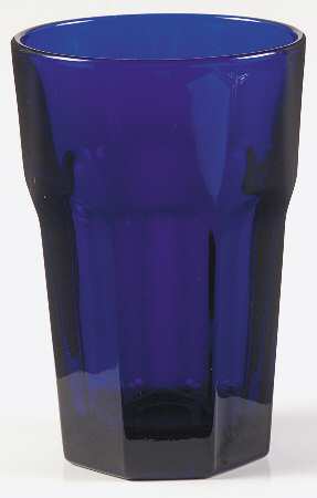 Gibraltar Cobalt Blue 14 Oz Flat Tumbler by Libbey Glass Company