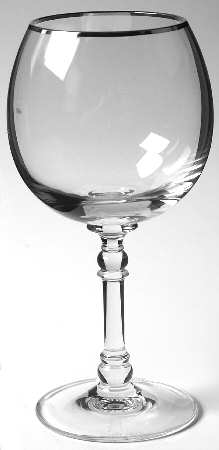 Bedford Platinum Wine Glass by Ralph Lauren Crystal