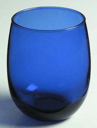 Geometrix Cobalt (Undecorated) by Libbey Glass Company