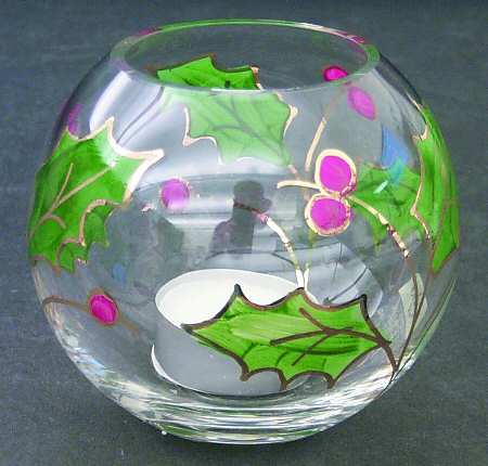 Holiday (No Plaid Ribbon) Votive Candleholder