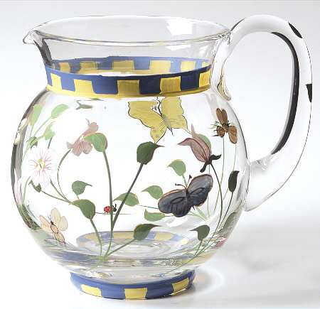 Butterfly Meadow Handpainted 65 Oz Pitcher
