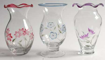 Floral Spirit (3 Piece) Vase Set-3 Motif 6" Vases