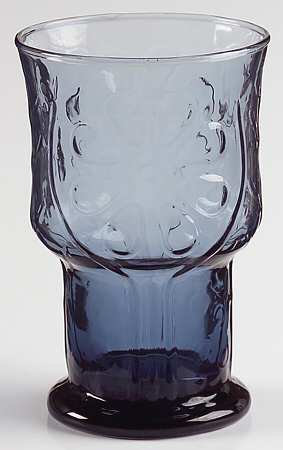 Country Garden Blue (Dusky Blue) by Libbey Glass Company