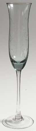 Heather Blue Fluted Champagne
