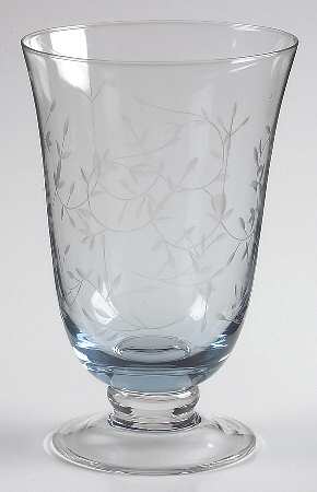 Heather Blue 15 Oz Footed Tumbler