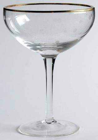 Larabee Dot Champagne/Tall Sherbet