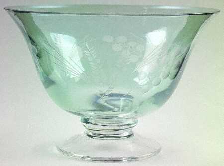 Etchings Green 9" Round Bowl