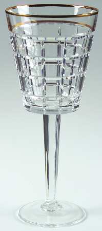 Monaco Gold Water Goblet by Ralph Lauren Crystal