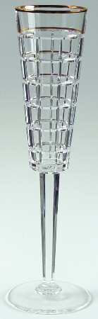 Monaco Gold Fluted Champagne by Ralph Lauren Crystal