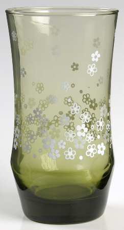 Strawflowers Olive Green 12 Oz Flat Tumbler