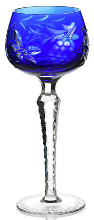 LA16 (Continuous Cut Foot) Blue Wine Hock