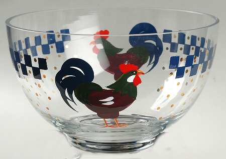 Morning Sunshine Rooster 8" Round Bowl