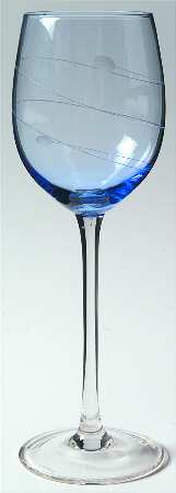 Tuscany Seasons Pastel Cobalt Blue Water Goblet