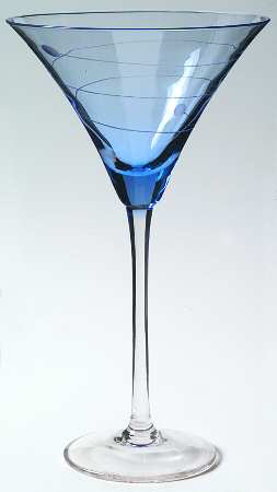 Tuscany Seasons Pastel Cobalt Blue Martini