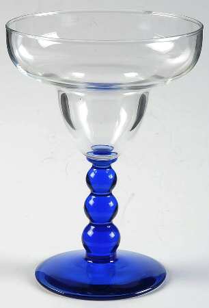 Metropolis Blue (Mediterranean) Margarita Glass