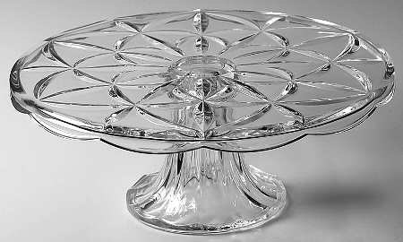 Shooting Star 11" Diameter Pedestal Cake Stand No Dome