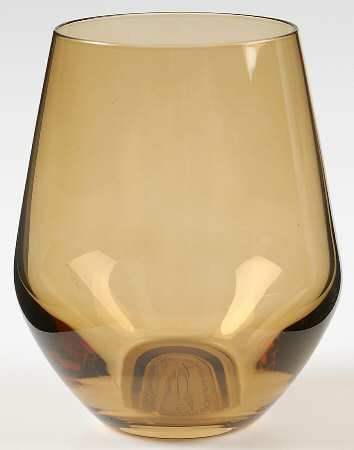 Tuscany Harvest Amber Flat White Wine Tumbler