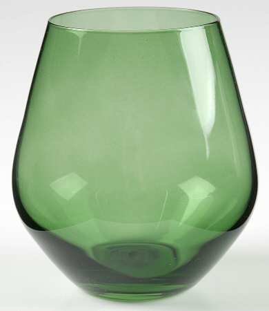 Tuscany Harvest Green Flat Red Wine Tumbler