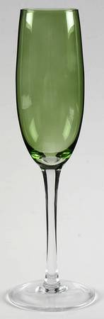 Tuscany Harvest Green Fluted Champagne