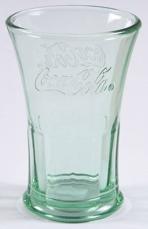 Coca Cola (Green, Clear and Amethyst) 7 Oz Flat Tumbler by Libbey Glass Company