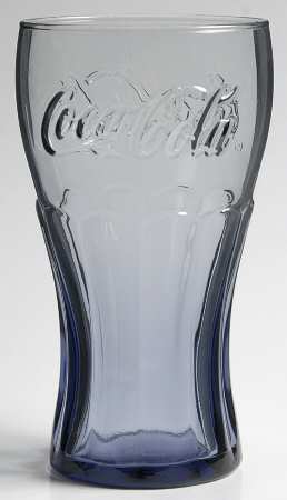 Coca Cola (Green, Clear and Amethyst) 16 Oz Flat Tumbler by Libbey Glass Company