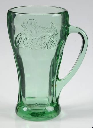 Coca Cola (Green, Clear and Amethyst) Mug by Libbey Glass Company