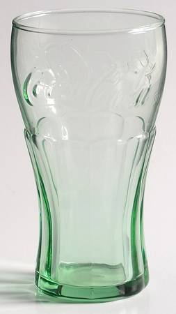 Coca Cola (Green, Clear and Amethyst) 6 Oz Flat Tumbler by Libbey Glass Company