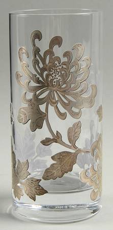 Painted Camellia Highball Glass