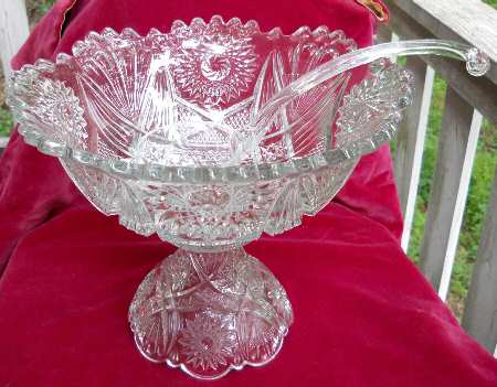 502 Clear Punch Bowl with Stand by Lancaster