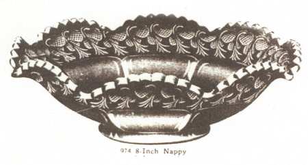 Pinecones & Panels 8" Round Crimped Bowl by Lancaster