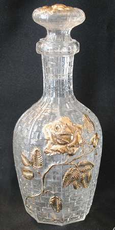 Basket Gold Decanter & Stopper