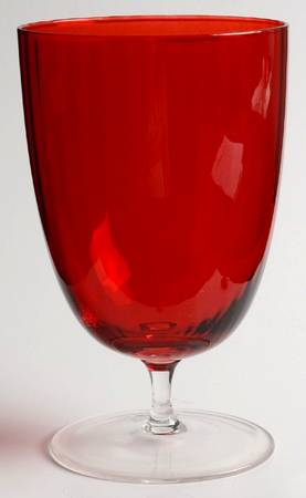 Holiday Optic Red Footed Tumbler