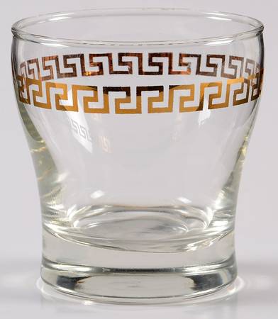 Greek Key Coffee Cup, No Metal Handle