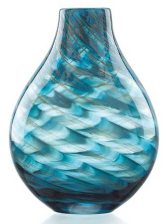 Seaview Swirl 11" Flower Vase