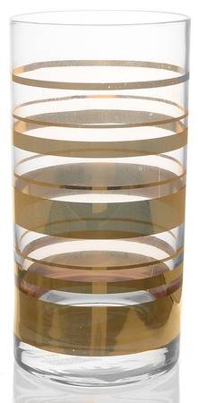 Hampton Street (Gold) Highball Glass