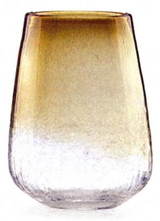 Seaview Crackle 9" Flower Vase